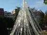 中大江公園でクリスマスツリー