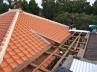 琉球赤瓦屋根施工プロセス8・S型赤瓦の隅鬼瓦と起こし屋根