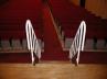 舞台前階段（ステージタラップ）脱着可能な手摺