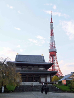 増上寺と東京ﾀﾜｰ1.jpg